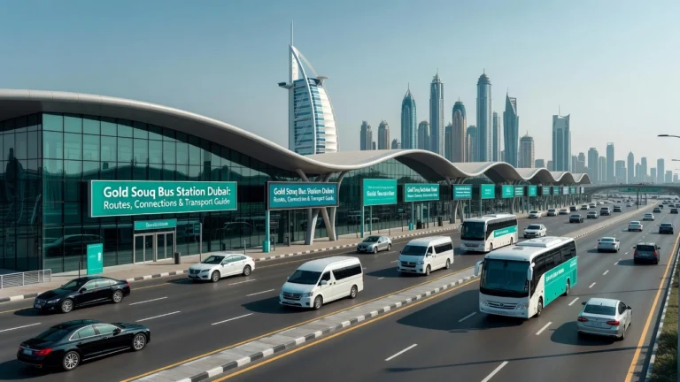Professional header image for list-based article: Gold Souq Bus Station Dubai: Routes, Connections & Transp...