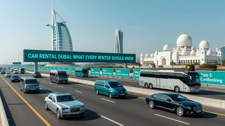 Professional header image for list-based article: Car Rental Dubai: What Every Renter Should Know