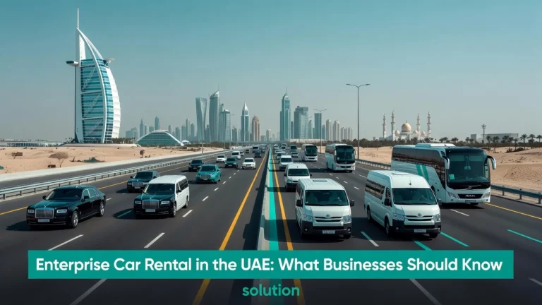Professional header image for comparison analysis: Enterprise Car Rental in the UAE: What Businesses Should ...
