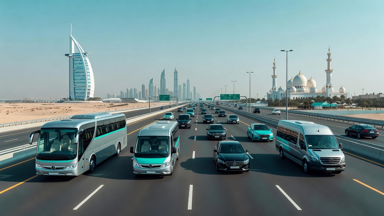Professional header image for list-based article: 7 Types of Bus Services in the UAE and How to Choose the ...